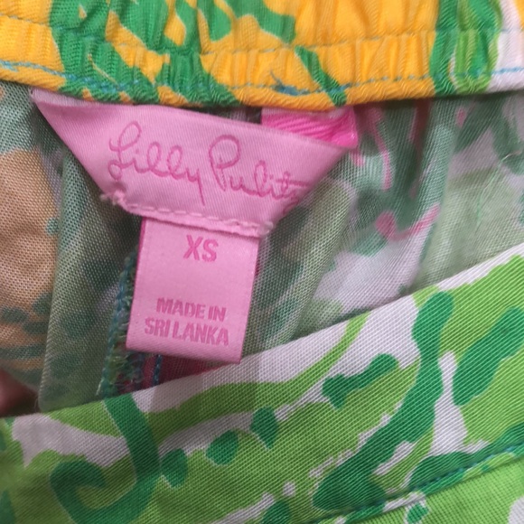 Vintage Lilly Pulitzer Elastic Waist Floral Pants - Picture 8 of 9